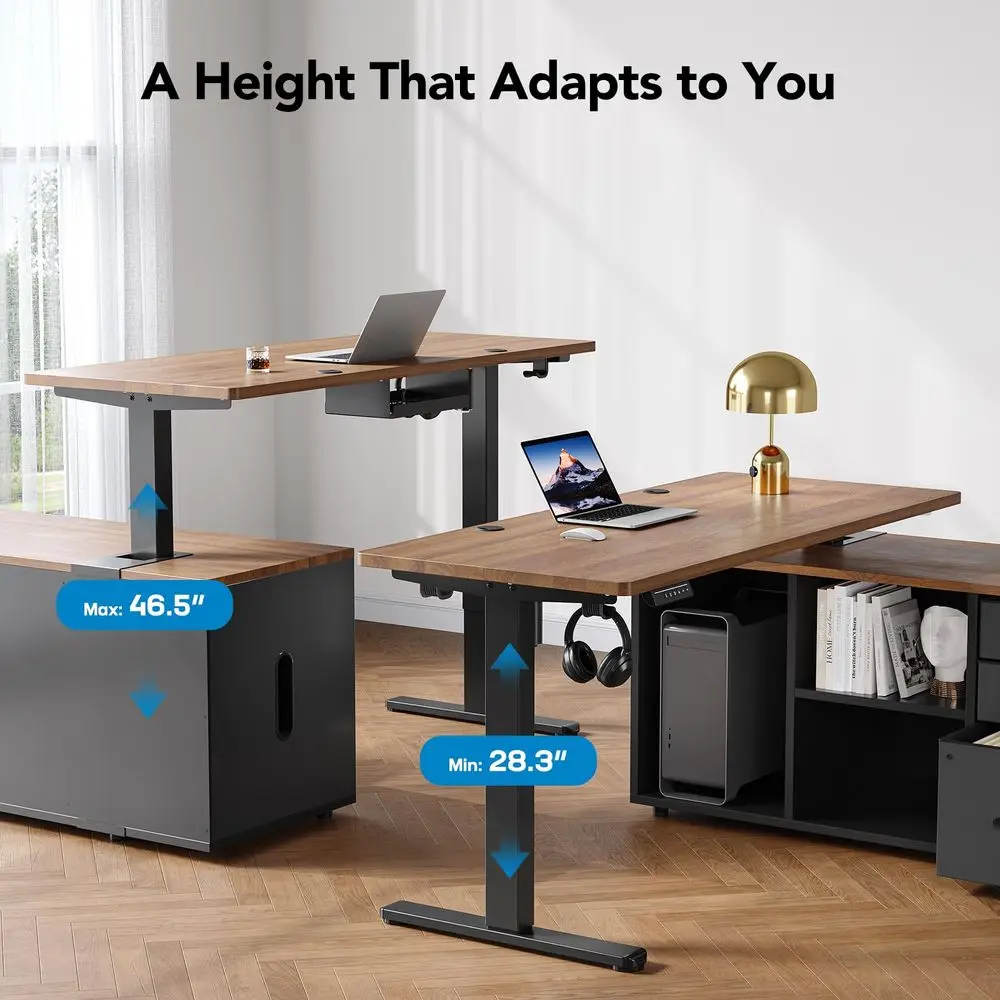 55 Inch L Shaped Standing Desk - Desk Setup L Shaped reseña y precio