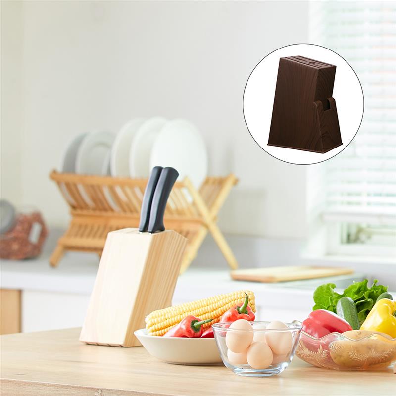 Knife Holder Desktop Storage S - Desk Setup Shelf reseña y precio