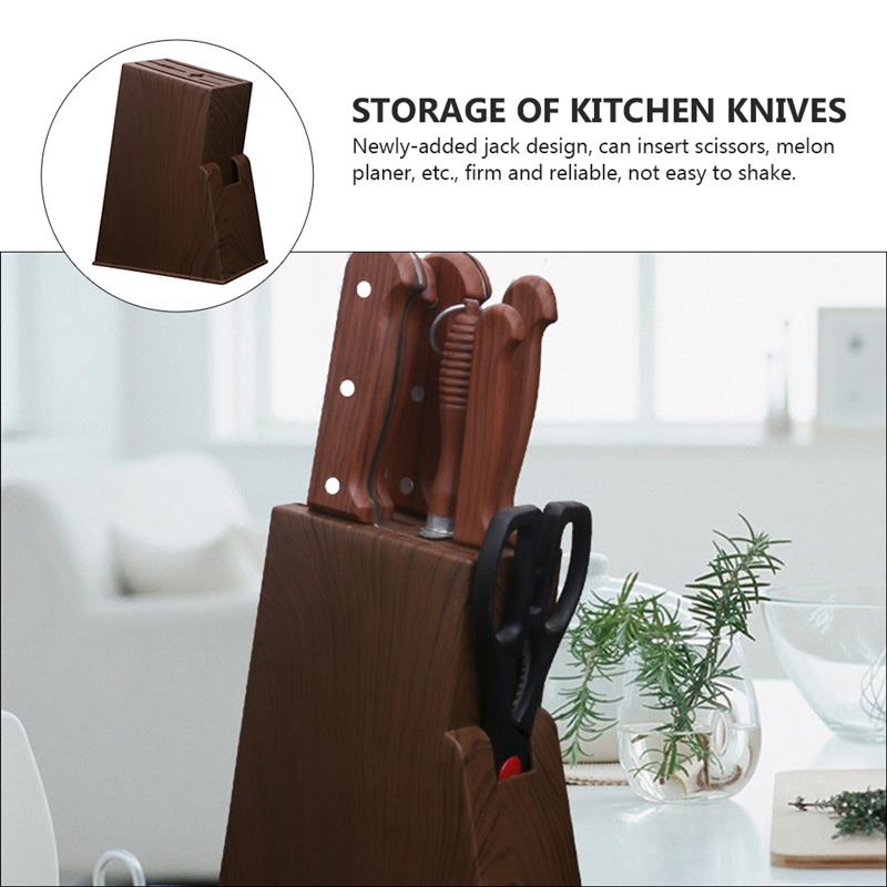 Knife Holder Desktop Storage S - Desk Setup Shelf reseña y precio