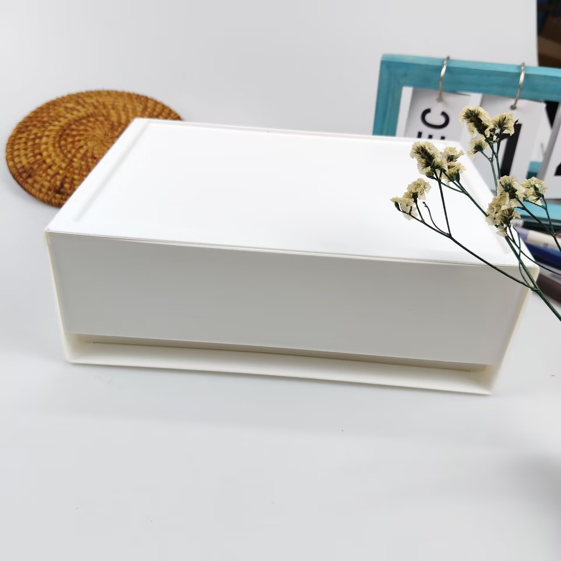 Desktop Storage Box, Drawer, C - Desk Setup Shelf reseña y precio