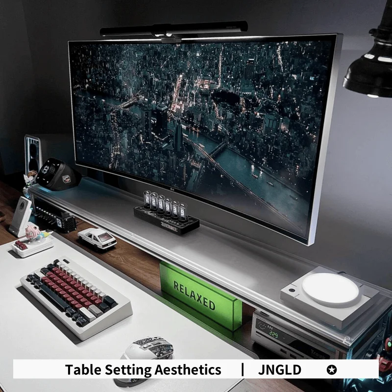 Aluminum Monitor Stand Acrylic - Desk Setup Ergonomics reseña y precio