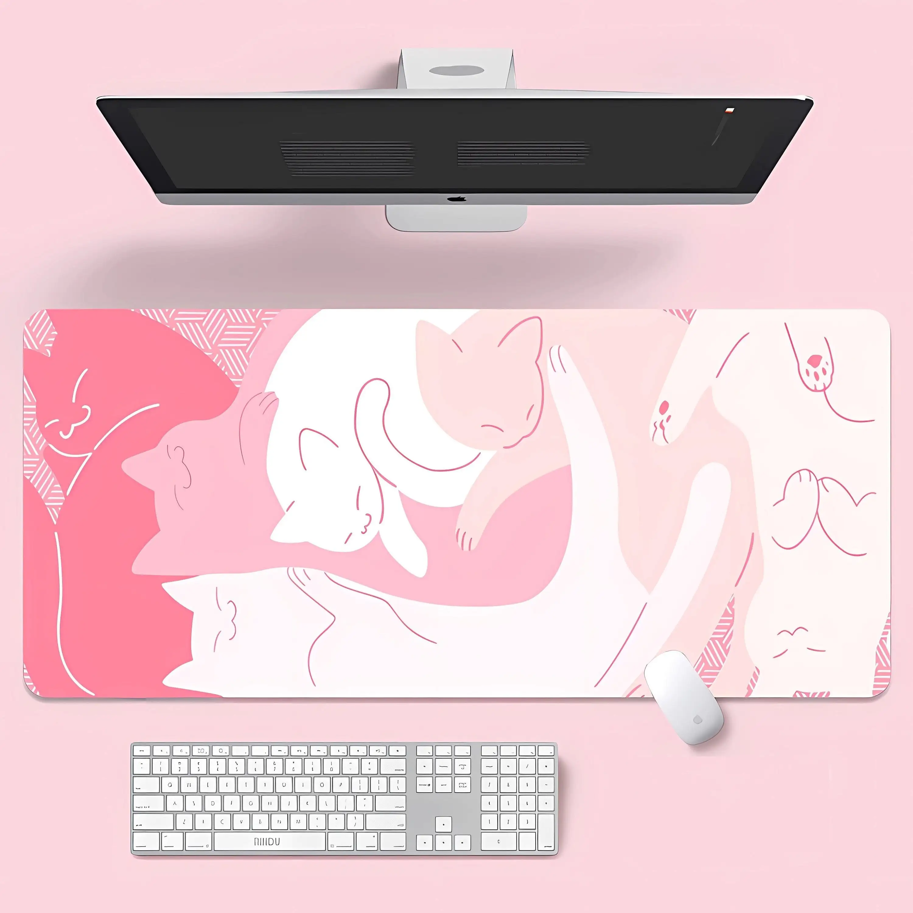 Large Mouse Pad XXL Cute Blue  - Korean Desk Setup reseña y precio