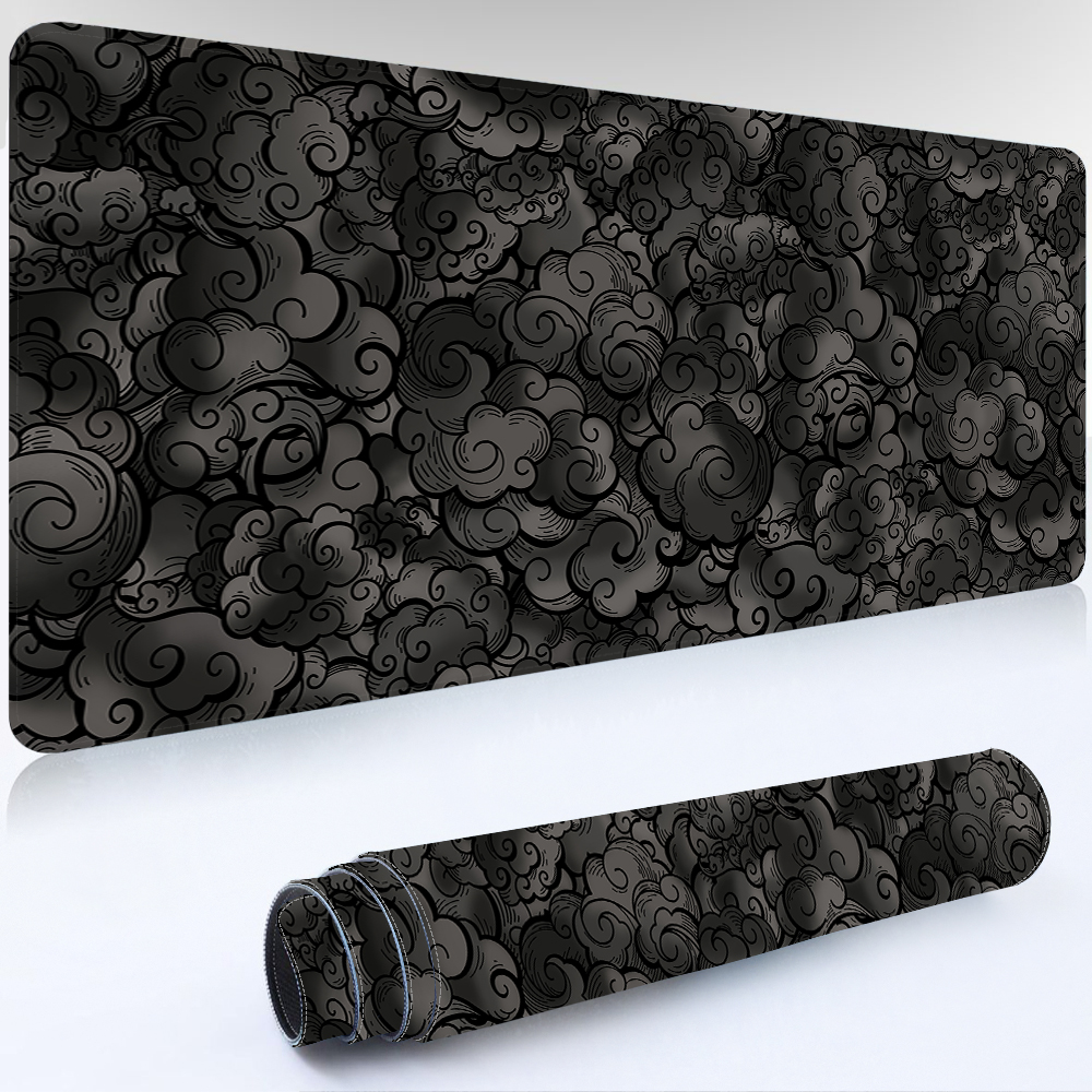 Japan Clouds Deskmat Black Car - Korean Desk Setup reseña y precio