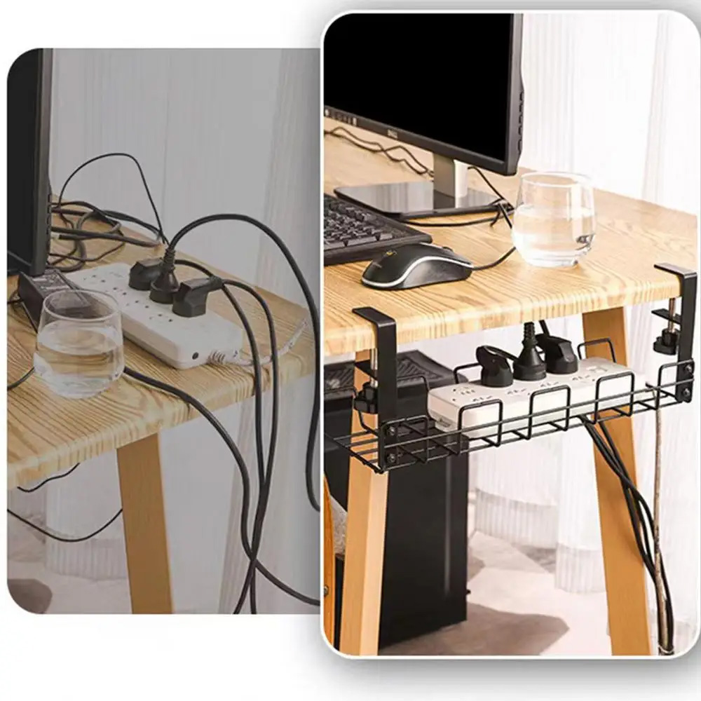 Cable Management Box Under Des - Desk Setup Shelf reseña y precio