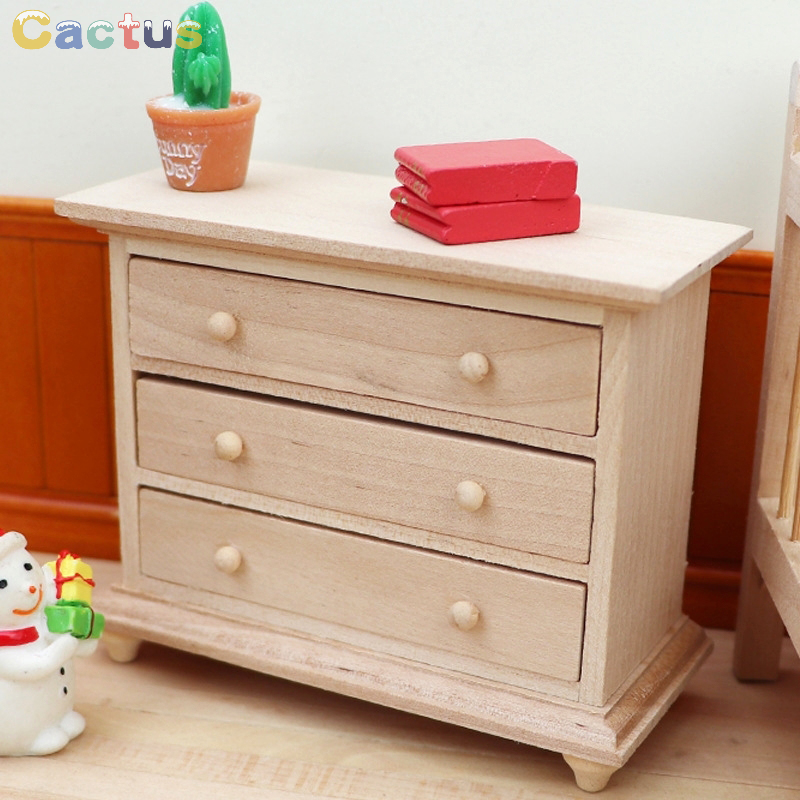 1:12 Dollhouse Miniature Wood  - Desk Drawer Unit reseña y precio