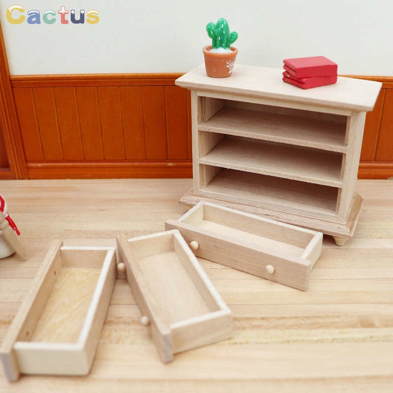 1:12 Dollhouse Miniature Wood  - Desk Drawer Unit reseña y precio
