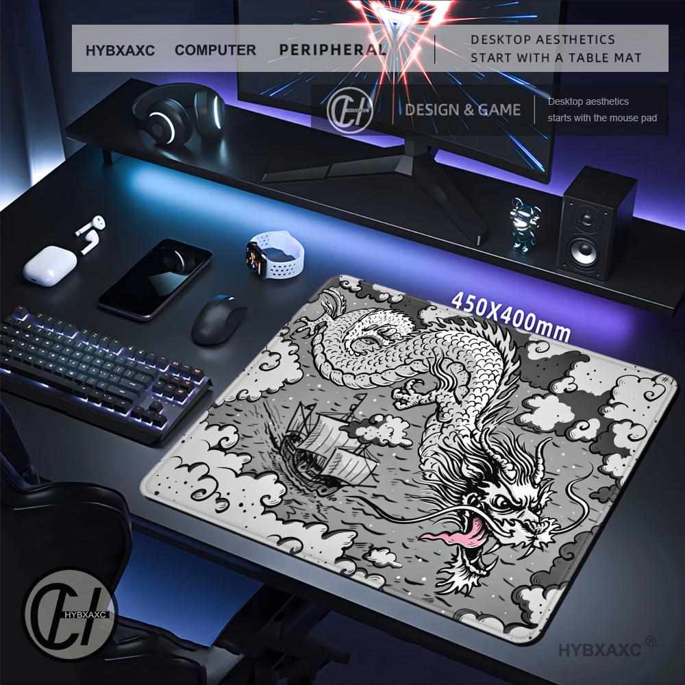 HYBXAXC Black White Dragon Clo - Desk Setup Black And White reseña y precio