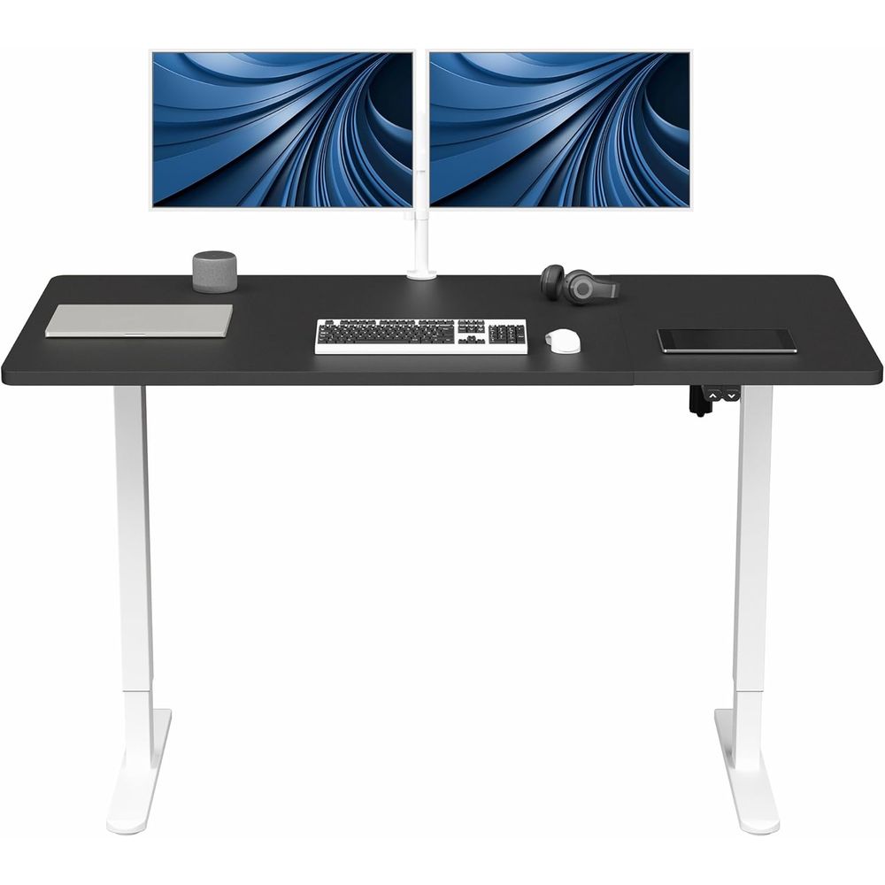 60x30 Inch Adjustable Height S - Desk Setup Black And White reseña y precio