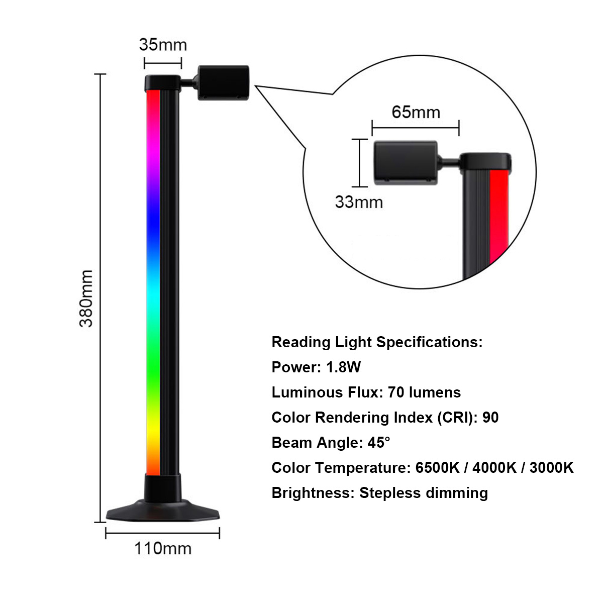 Smart Light Bar LED RGB Music  - Desk Setup Background reseña y precio