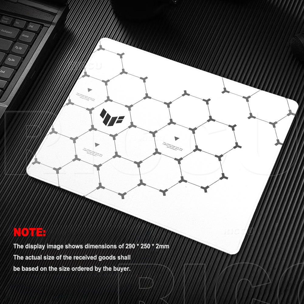 Hexagon TUF Gaming Mouse Pad R - Desk Setup Black And White reseña y precio
