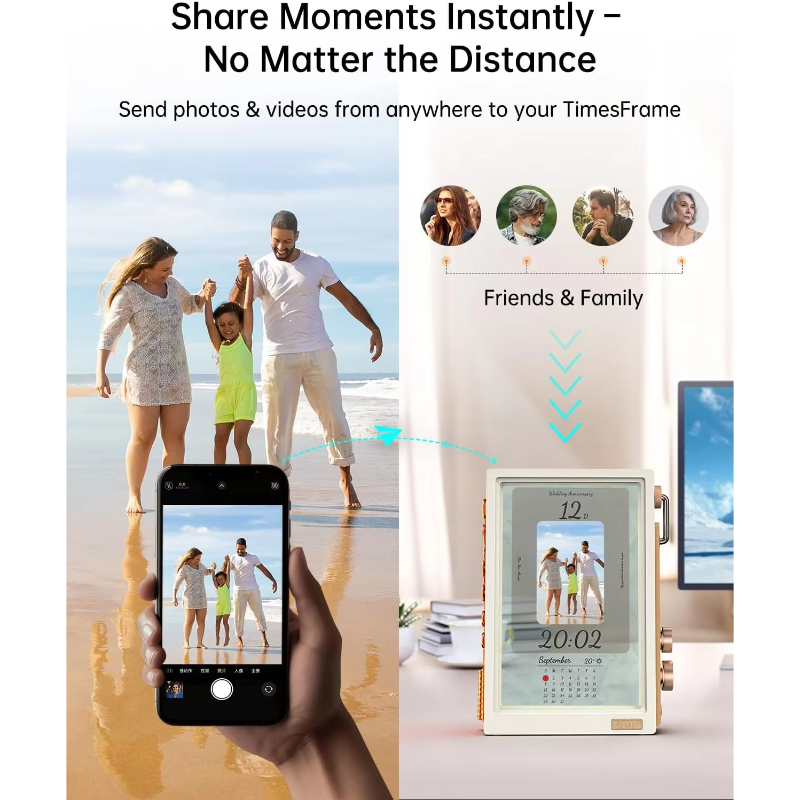 Digital Picture Frame Transpar - Desk Setup Videos reseña y precio