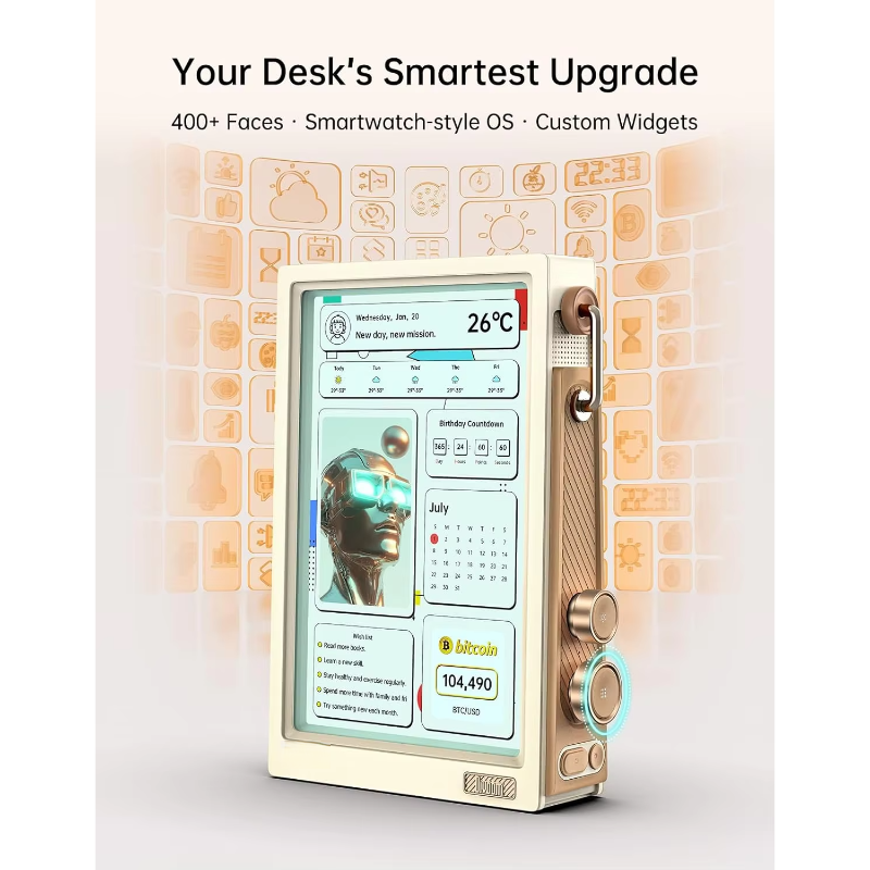 Digital Picture Frame Transpar - Desk Setup Videos reseña y precio