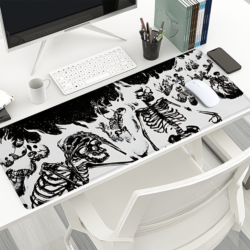 Black and White Skull Gaming M - Desk Setup Black And White reseña y precio