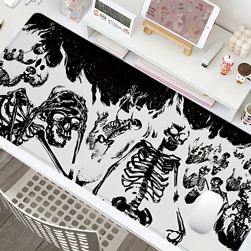 Black and White Skull Gaming M - Desk Setup Black And White reseña y precio