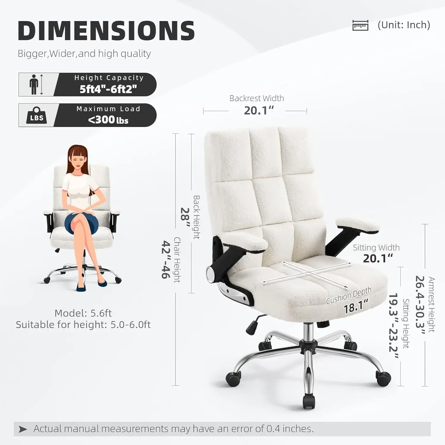 ergonomic high-back desk chair - Desk Setup Ergonomics reseña y precio